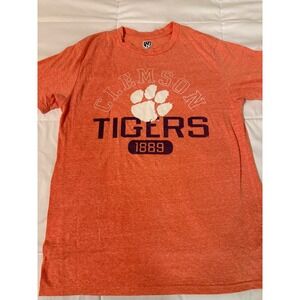 Hands High Clemson Tigers T-Shirt Womens Large Orange Heathered Graphic Tee 1889